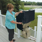 Bruno Elite Outdoor Stair Lift (Straight Chair Cover)